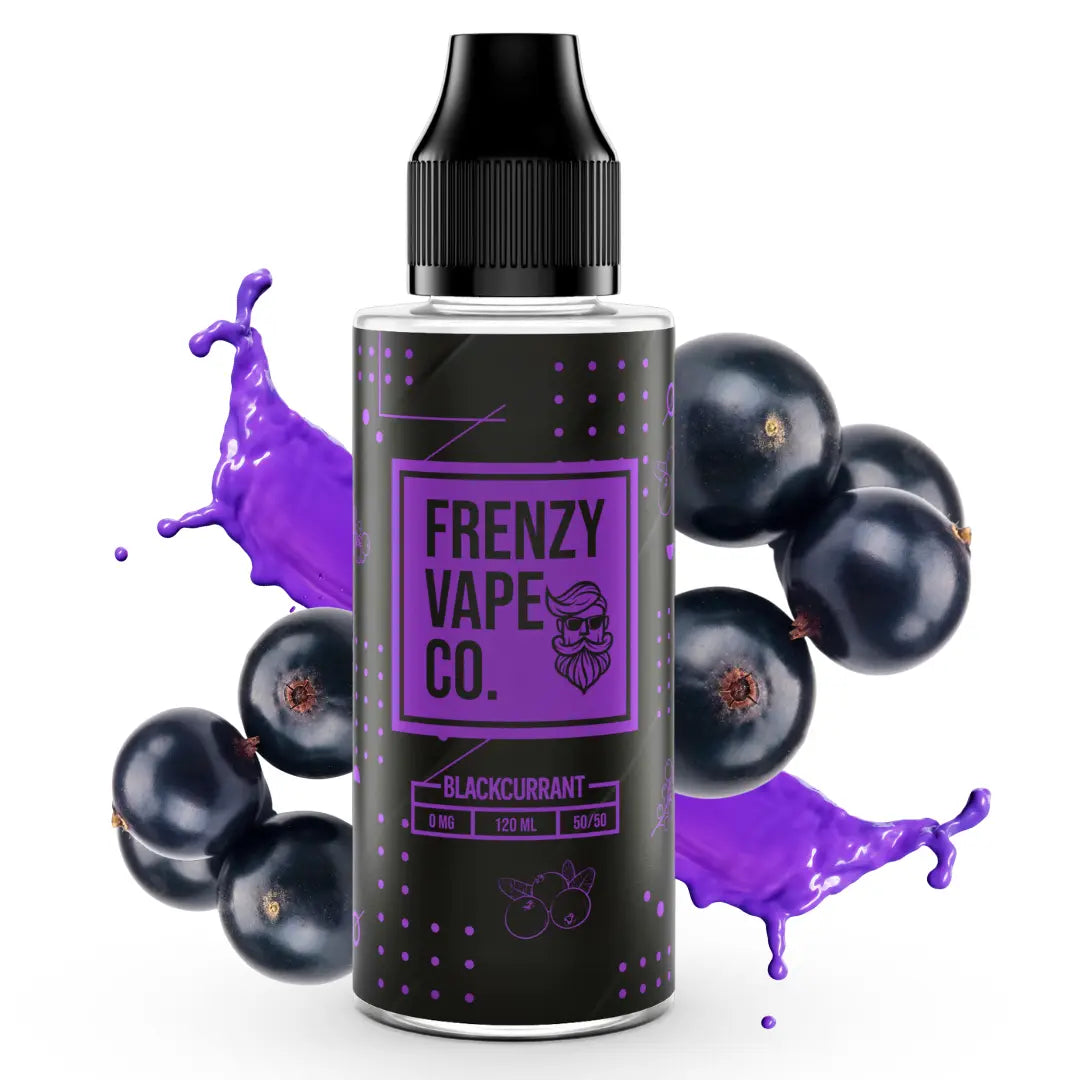 Frenzy Vape Co. Blackcurrant - 100ml Shortfill E-liquid - The E-Cig Store