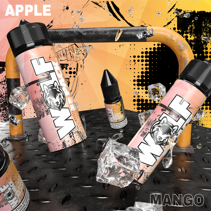 Wolf Pack Apple & Mango Ice - 10ml Nic Salt E-Liquid