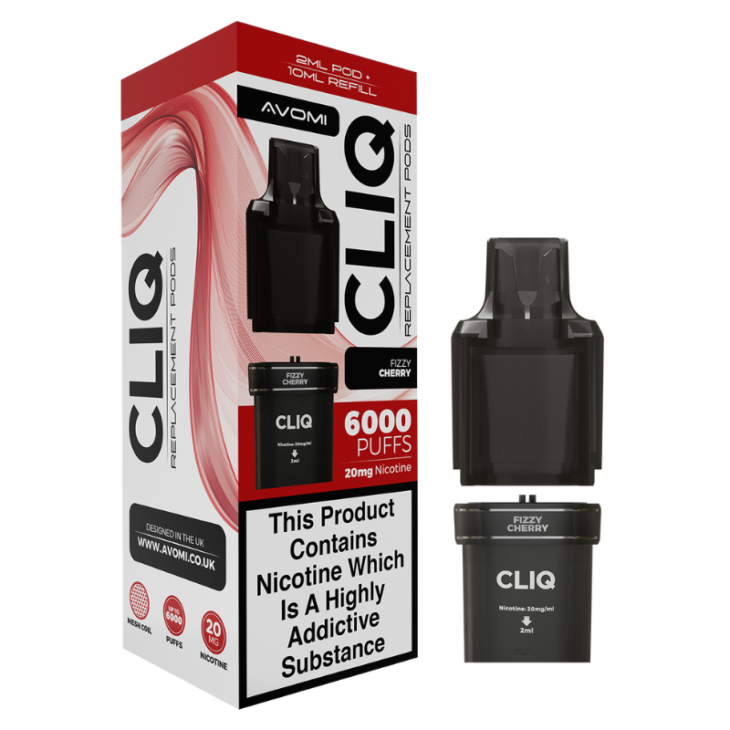 Fizzy Cherry Avomi Cliq 6000 Refill Pack