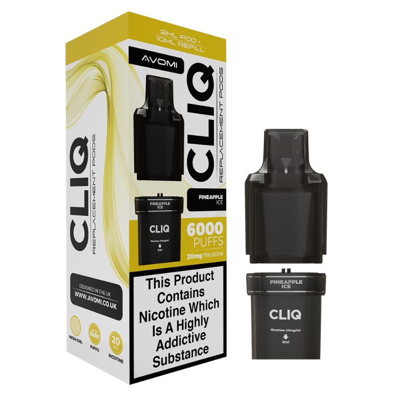 Pineapple Ice Avomi Cliq 6000 Refill Pack
