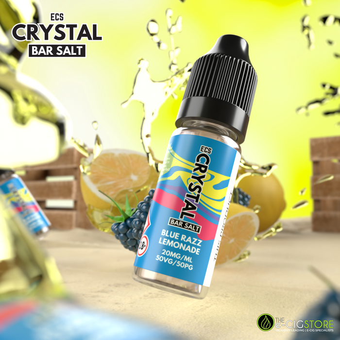 Blue Razz Lemonade Crystal Bar Salts - 10ml Nic Salt E-Liquid