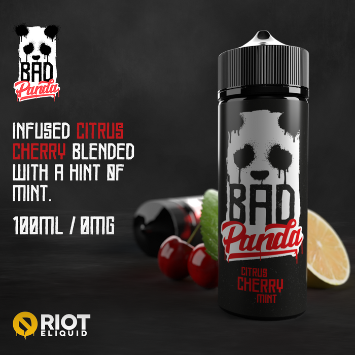 Bad Panda Citrus Cherry Mint - 100ml Shortfill E-liquid