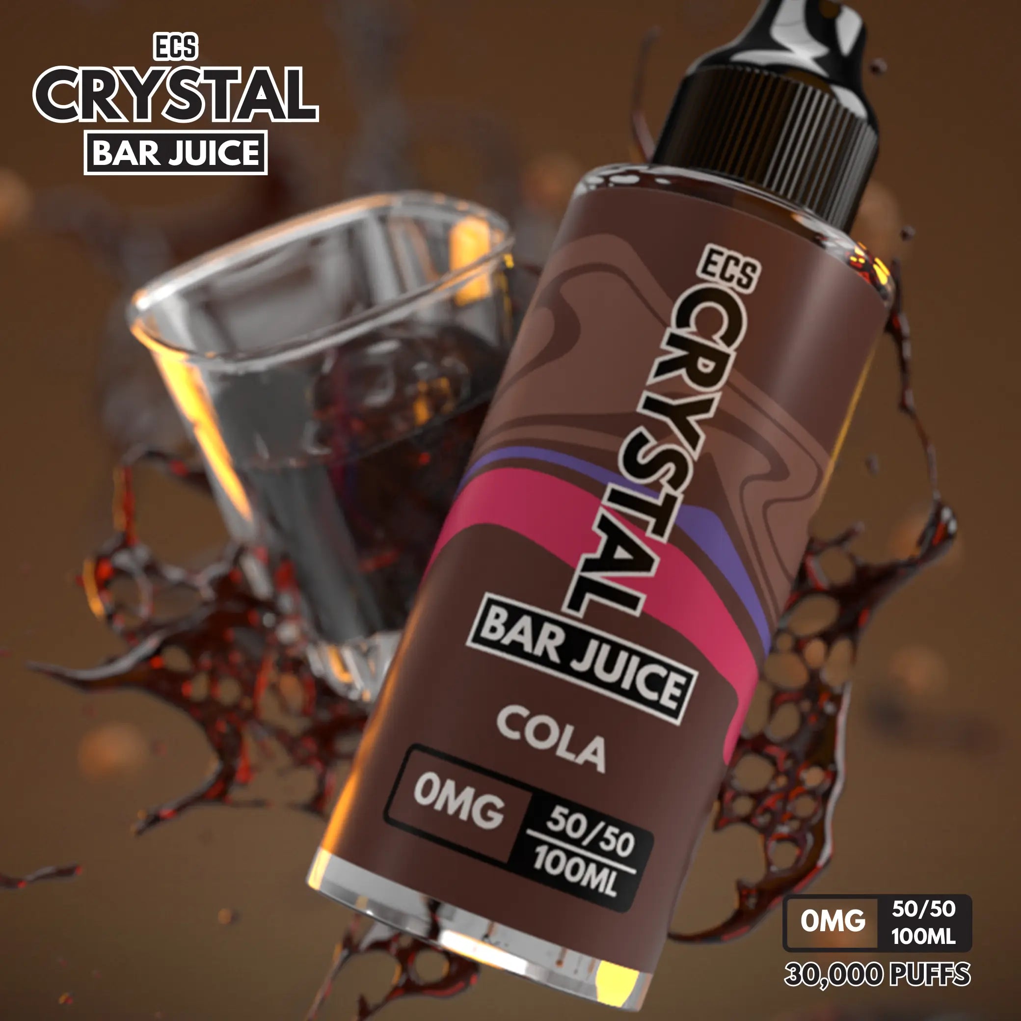 Cola Crystal Bar Juice 100ml Classic Cola Vape E-Liquid The E-Cig Store Cola Crystal Bar Juice 100ml Classic Cola Vape E-Liquid The E-Cig Store