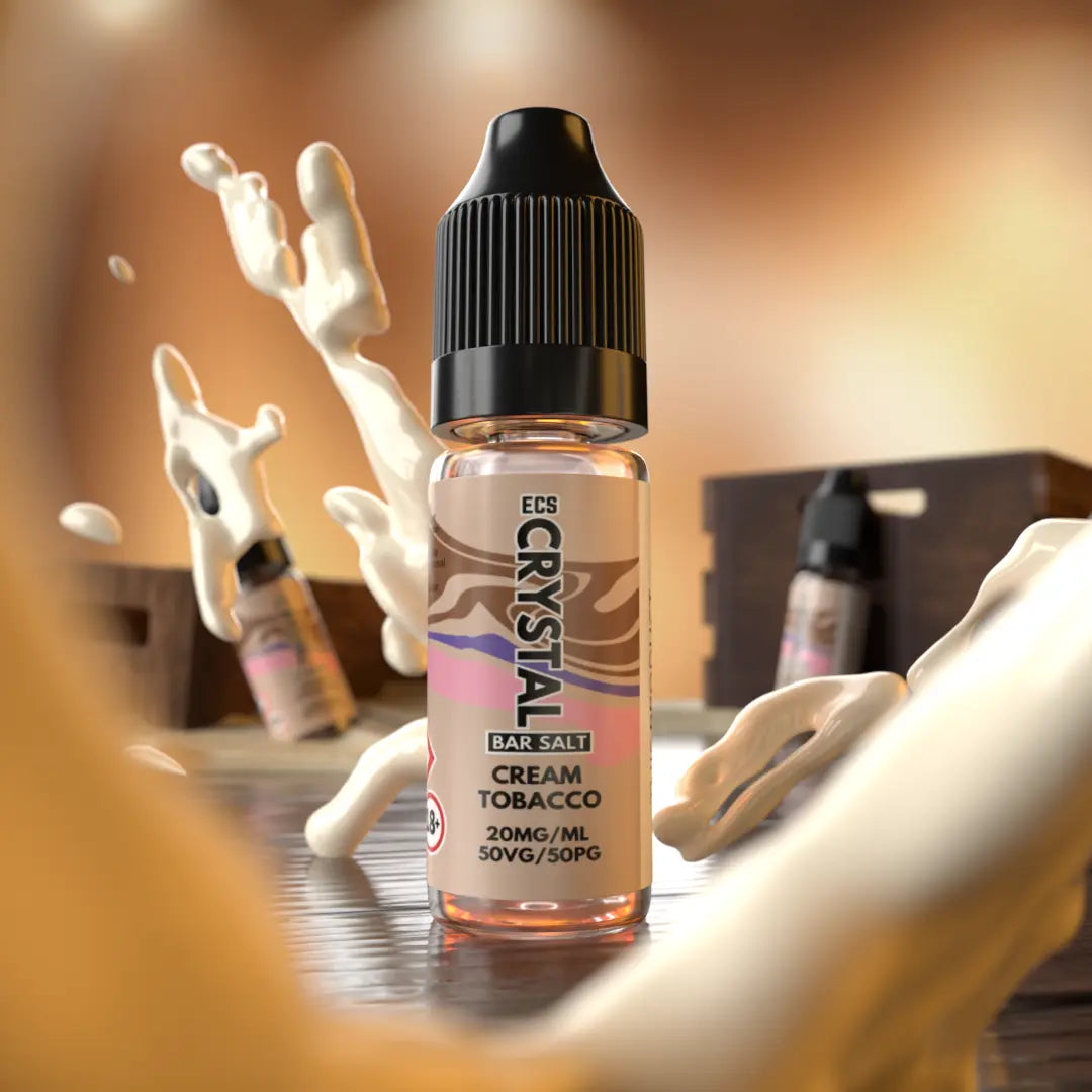 Cream Tobacco Crystal Bar Salts - 10ml Nic Salt E-Liquid ECS Crystal