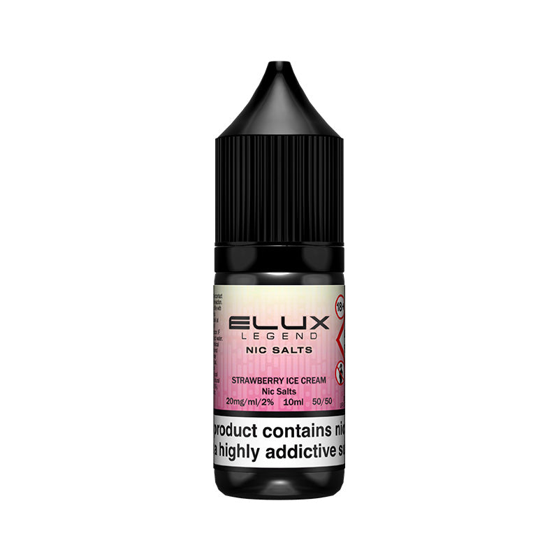 Strawberry Ice Cream Nic Salt E-Liquid by Elux Legend