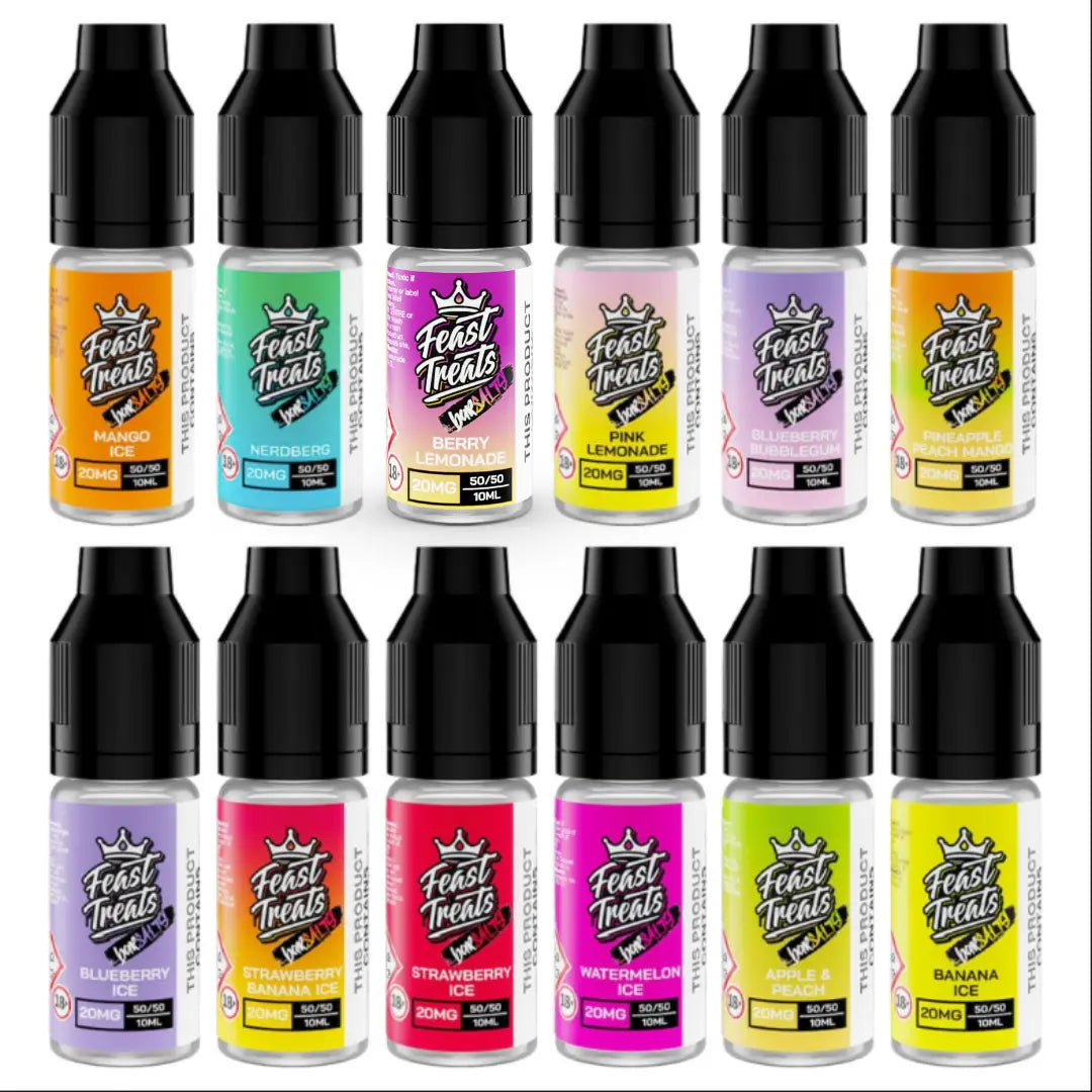 Feast Treats 10ml Bar Salt E-Liquid (12 Pack) Feast Treats