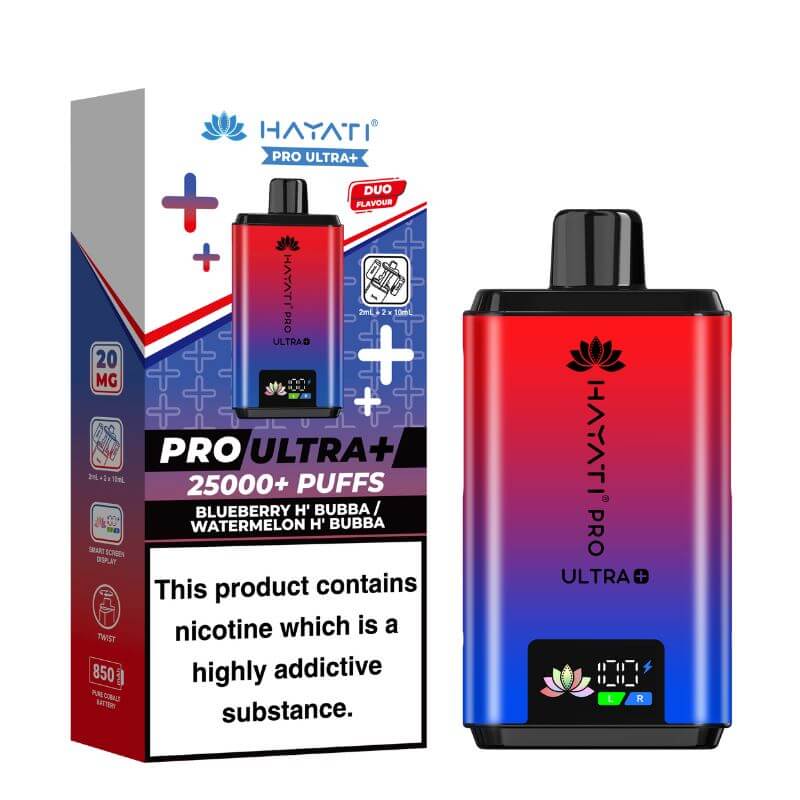Hayati_Pro_Ultra_Plus_25K_Puff_Pod_Kit_Blueberry H'Bubba / Watermelon H'Bubba