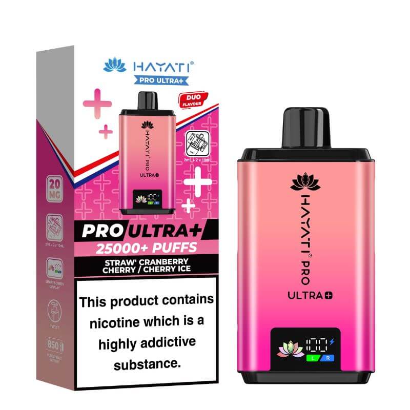  Hayati_Pro_Ultra_Plus_25K_Puff_Pod_Kit_Straw' Cranberry
