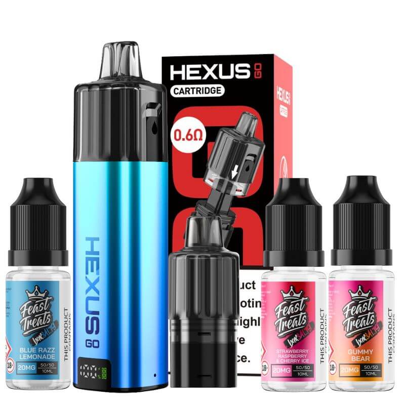 Hexus Go 12ml Vape Kit Bundle | 19.99 The E-Cig Store Hexus Go 12ml Vape Kit Bundle | 19.99 The E-Cig Store