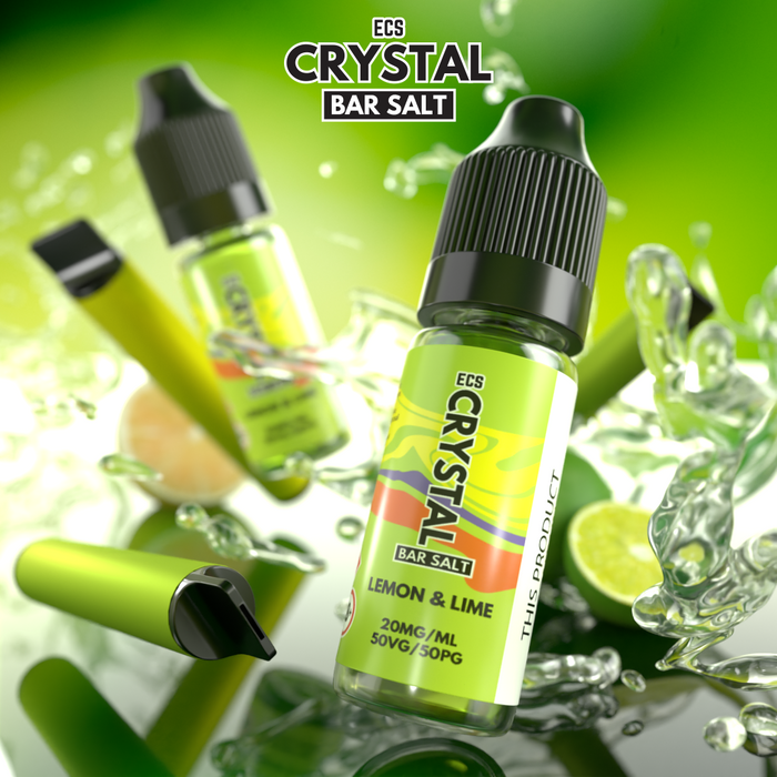 Lemon & Lime Crystal Bar Salts - 10ml Nic Salt E-Liquid