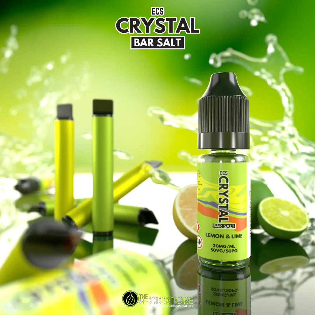 Lemon & Lime Crystal Bar Salts - 10ml Nic Salt E-Liquid ECS Crystal