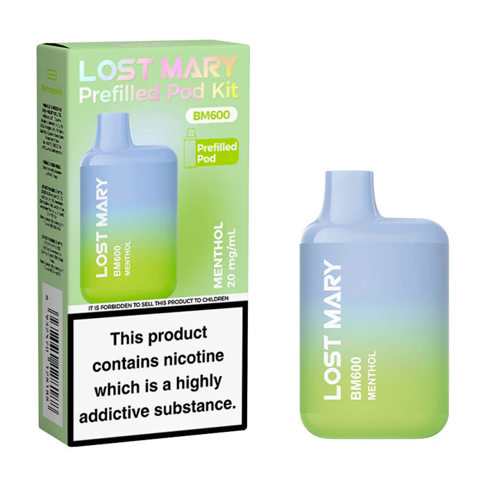 Lost Mary BM600 Prefilled Pod Kit Refillable & Rechargeable The E-Cig Store Lost Mary BM600 Prefilled Pod Kit Refillable & Rechargeable The E-Cig Store