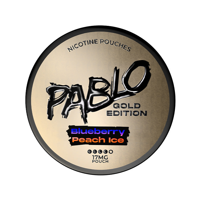 Blueberry Peach Ice Gold Edition 17mg Nicotine Pouches by Pablo