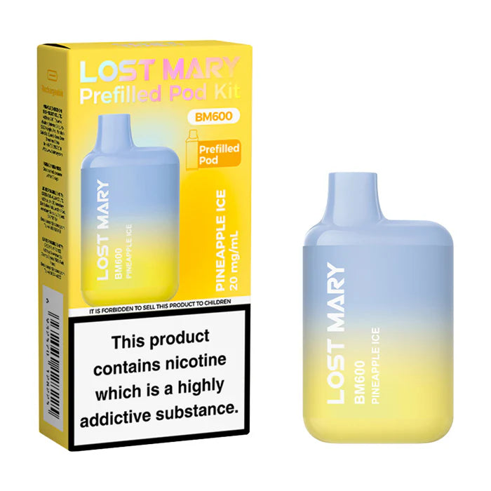 Lost Mary BM600 Prefilled Pod Kit Refillable & Rechargeable The E-Cig Store Lost Mary BM600 Prefilled Pod Kit Refillable & Rechargeable The E-Cig Store