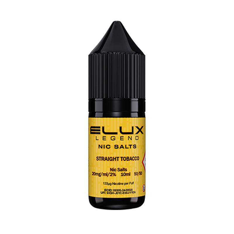 Straight Tobacco Nic Salt E-Liquid by Elux Legend