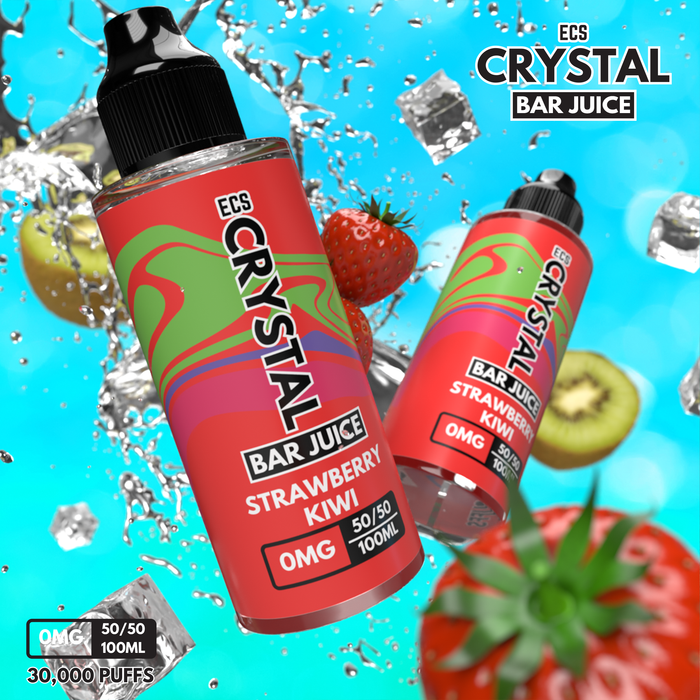 Strawberry Kiwi Crystal Bar Juice - 100ml Bar Juice E-Liquid