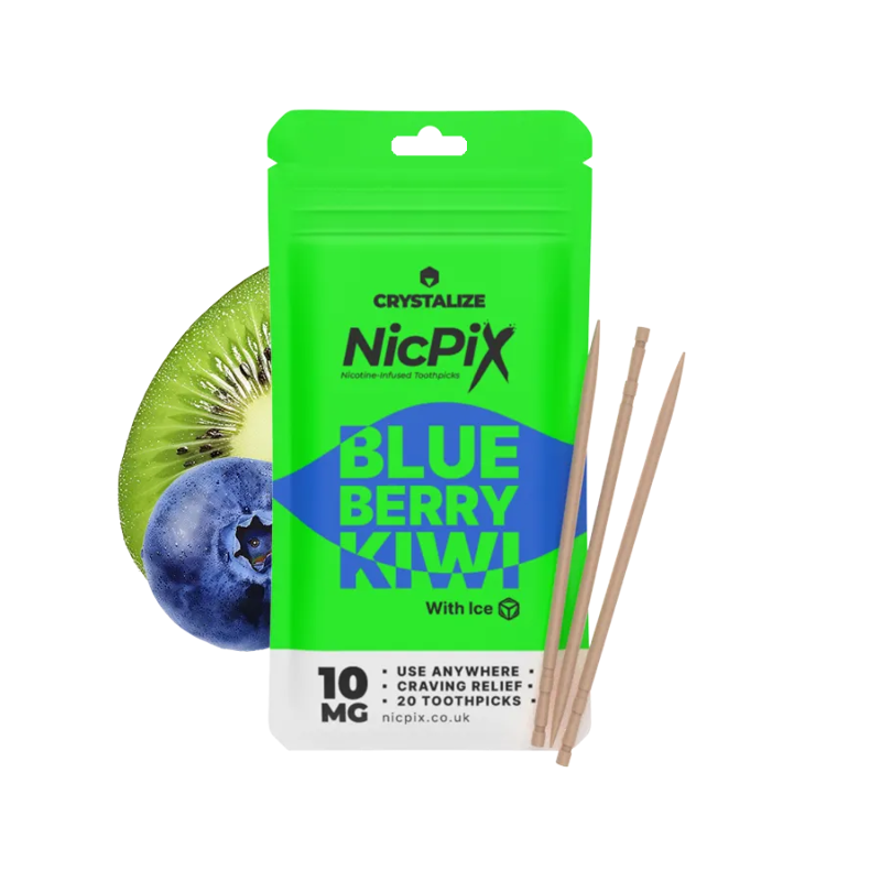 Blueberry Kiwi NicPix Nicotine Tooth Picks by Crystalize