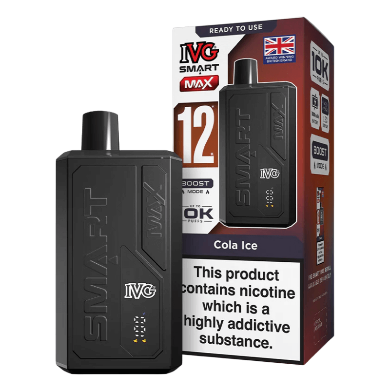 IVG Smart Max Vape Kit 10,000 Puffs, Refillable, 20mg The E-Cig Store IVG Smart Max Vape Kit 10,000 Puffs, Refillable, 20mg The E-Cig Store