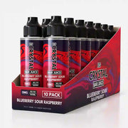 Blueberry Sour Raspberry Crystal Bar Juice 10 Pack - 100ml Shortfill E-Liquid