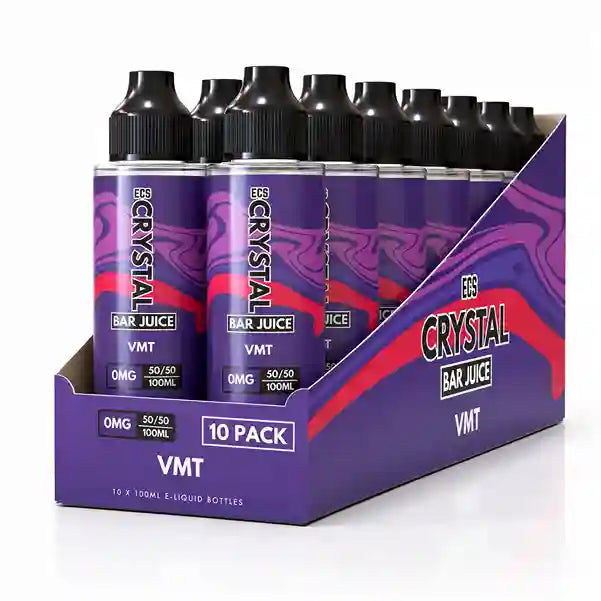 VMT Crystal Bar Juice 10 Pack - 100ml Shortfill E-Liquid