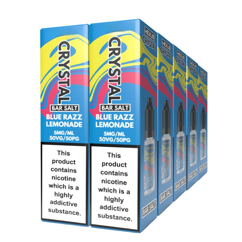 Blue Razz Lemonade Crystal Bar Salts – 10 x 10ml Pack