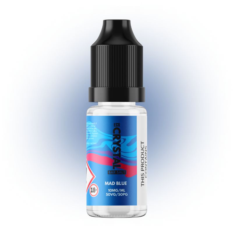 ‍Mad Blue Crystal Bar Salts - 10ml Nic Salt E-Liquid (100% off)