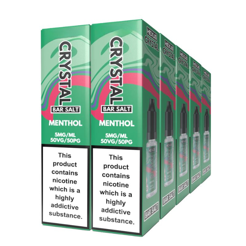 Menthol Crystal Bar Salts 10 x 10ml Nic Salt Pack