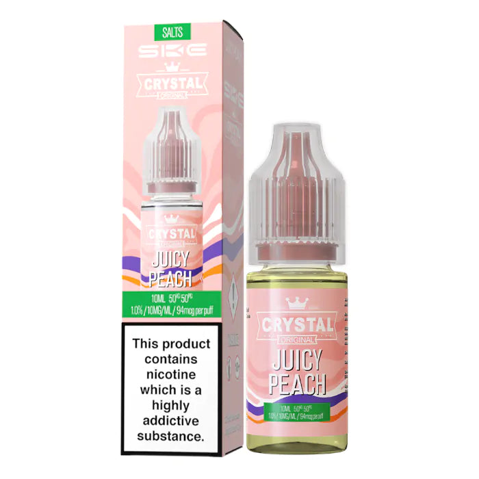 Juicy Peach 10ml Nic Salt by SKE Crystal Original
