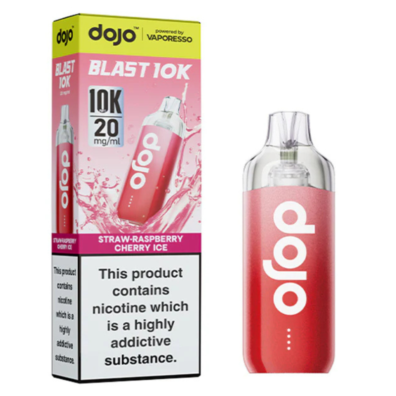 Dojo Blast 10K Vape Kit - Straw-Raspberry Cherry Ice