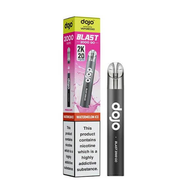  dojo vape pen and packaging on a white background
