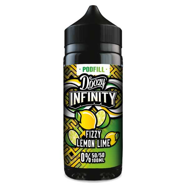 Fizzy Lemon Lime 50VG Shortfill E-Liquid by Doozy Infinity 100ml