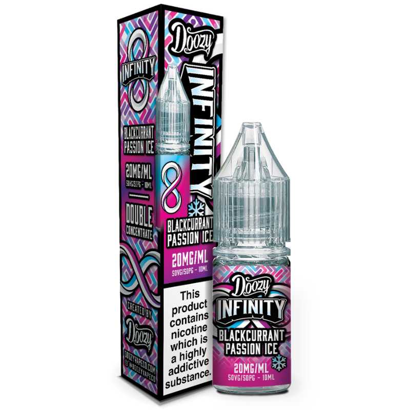 Blackcurrant Passion Ice Nic Salt E-Liquid by Doozy Infinity 10ml