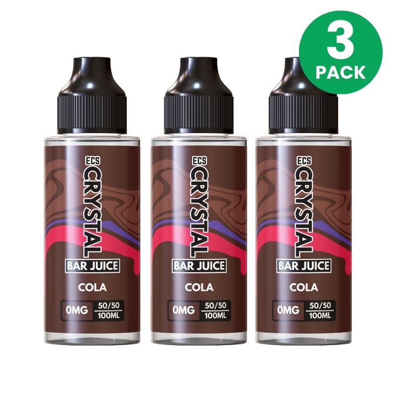 Cola Crystal Bar Juice 3 Pack - 100ml Shortfill E-Liquid