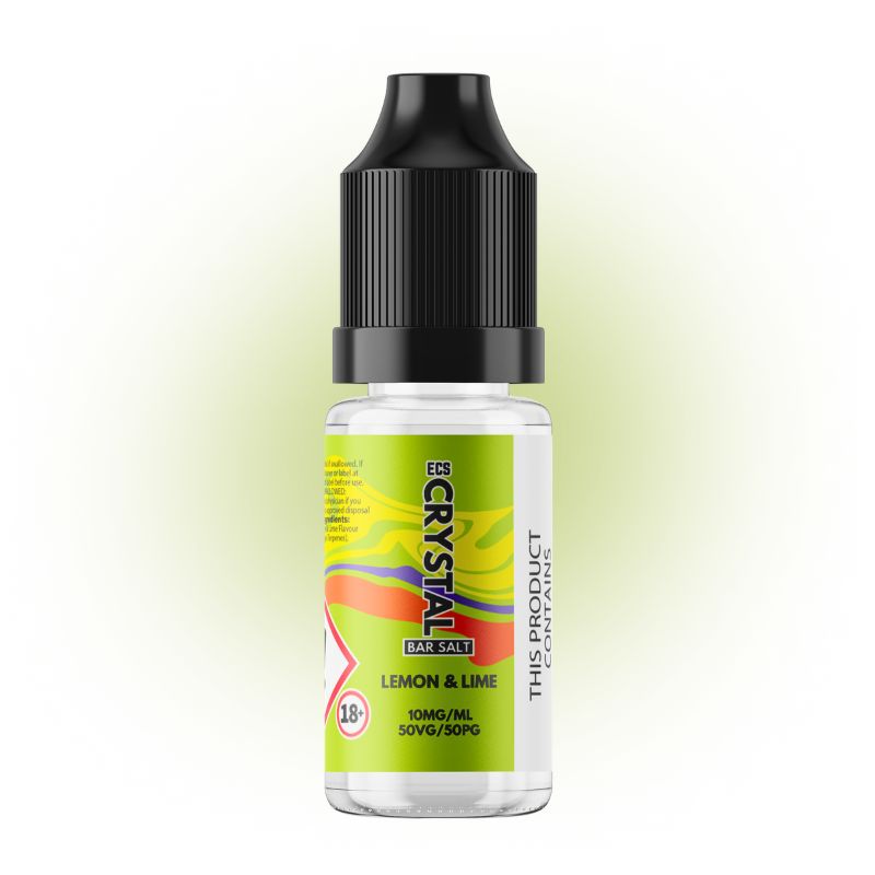 Lemon & Lime Crystal Bar Salts 10ml Nic Salt E-Liquid - ECS Crystal