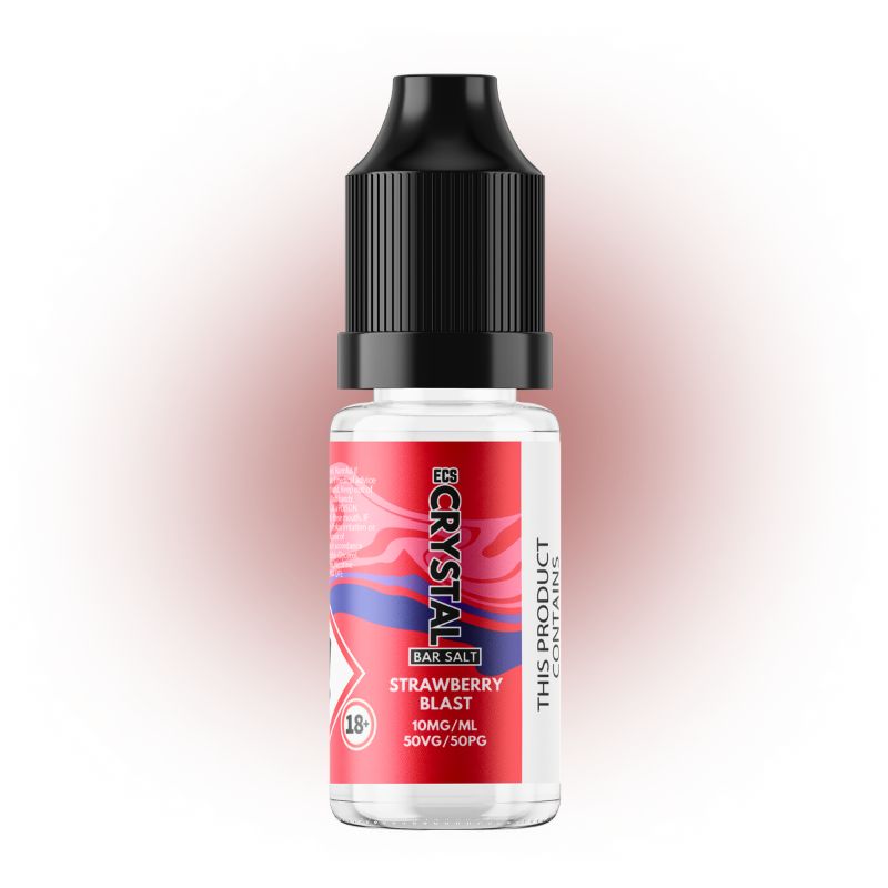 Strawberry Blast Crystal Bar Salts 10ml Nic Salt E-Liquid - ECS Crystal