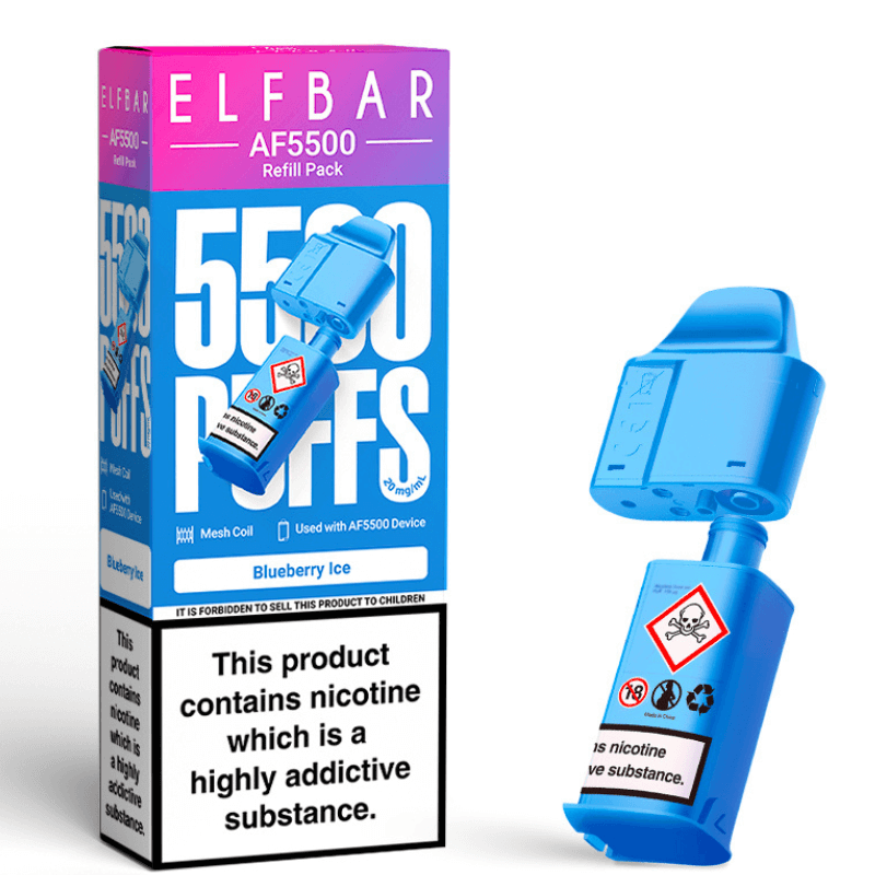 Blueberry Ice Elf Bar AF5500 Prefilled Pod – 5500 Puffs