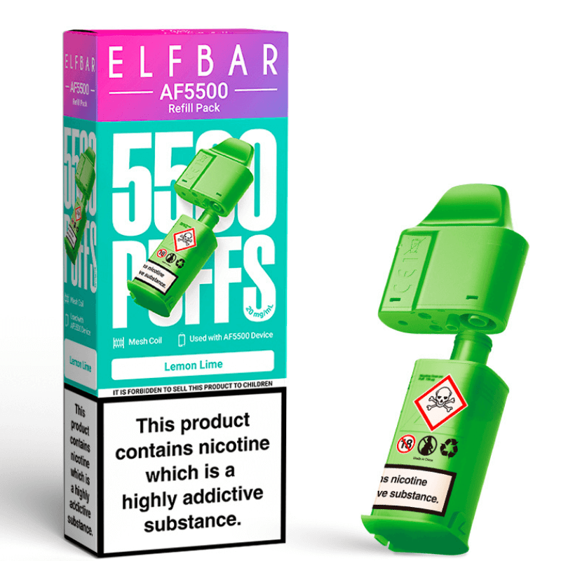Lemon Lime Elf Bar AF5500 Prefilled Pod – 5500 Puffs
