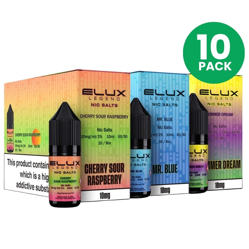 ELUX Legend Nic Salts — Bulk Buy 10 Pack (10ml x 10)