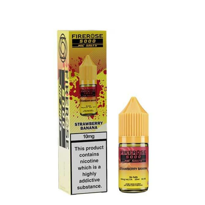 Strawberry Banana Elux Firerose - 10ml Nic Salt E-Liquid