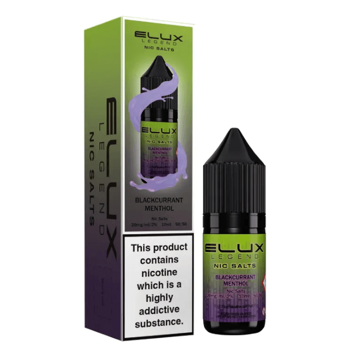 Elux Legend Blackcurrant Menthol - 10ml Nic Salt E-Liquid
