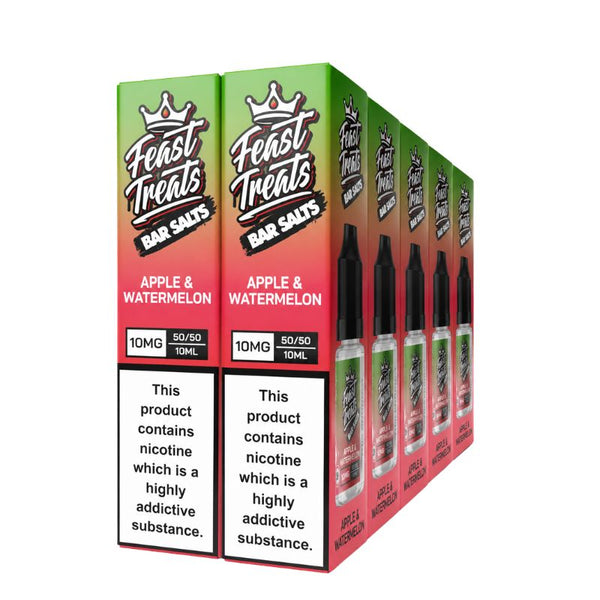 Apple & Watermelon Feast Treats Nic Salts – 10 x 10ml Pack