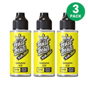 Banana Ice by Feast Treats 3 Pack - 100ml Shortfill E-Liquid