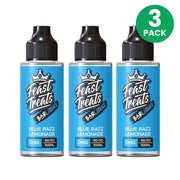 Blue Razz Lemonade by Feast Treats 3 Pack - 100ml Shortfill E-Liquid