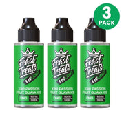Kiwi Passionfruit Guava Ice by Feast Treats 3 Pack - 100ml Shortfill E-Liquid