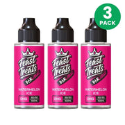 Watermelon Ice by Feast Treats 3 Pack - 100ml Shortfill E-Liquid