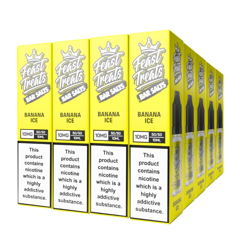 Banana Ice Feast Treats Nic Salts – 20 Pack (20 x 10ml) Bulk Vape Juice