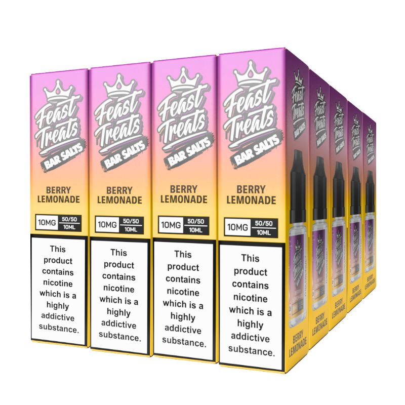 Berry Lemonade Feast Treats nic salt 20 pack — 20 x 10ml bottles, 10mg and 20mg, bulk vape juice deal