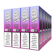 Blueberry Cranberry Cherry Feast Treats nic salt 20 pack — 20 x 10ml bottles, 10mg and 20mg, bulk vape juice deal