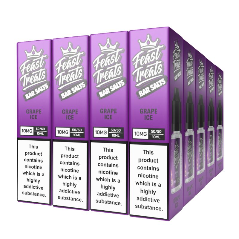 Grape Ice Feast Treats Nic Salts – 20 Pack (20 x 10ml) Bulk Vape Juice