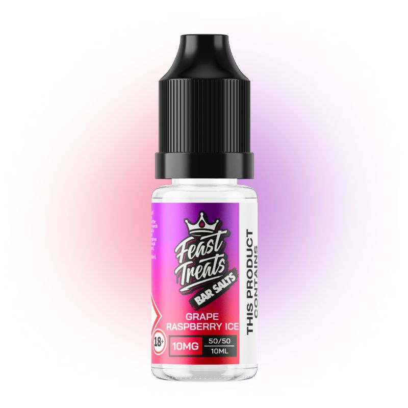 Grape Raspberry Ice Feast Treats Nic Salts 20 pack bulk vape juice